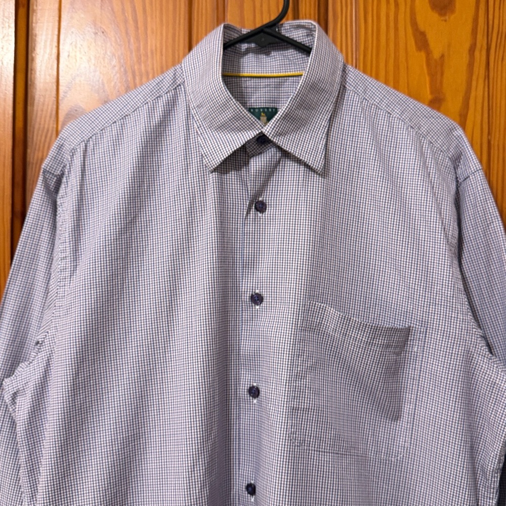 Robert Talbott Micro Plaid Button Down Shirt - image 3